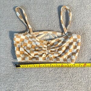 ARQ Checkered Beige and White Bralette